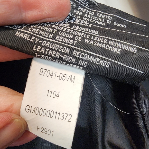 Harley-Davidson Men's Vintage Leather Motorcycle Jacket Size Medium - Picture 15 of 16